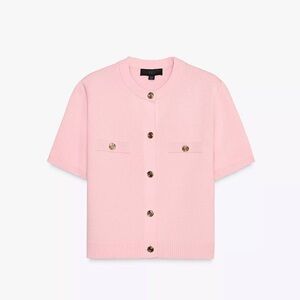 Zara Pink Short Sleeve Cardigan
